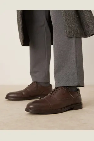 ASOS Lace up oxford shoes in leather with brogue detailing