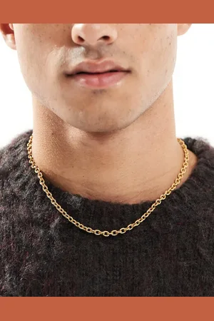 ASOS Waterproof stainless steel chain necklace in tone