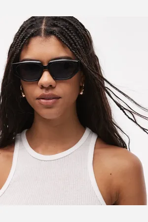 Topshop Croatia angular cat eye sunglasses in