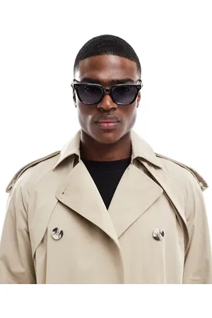 ASOS Retro sunglasses in with blue lens