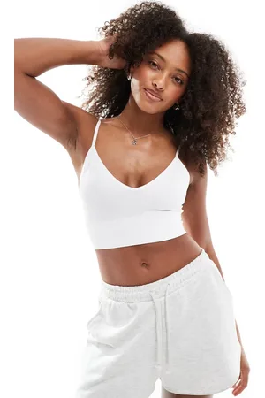 ONLY Ribbed seamless strappy bralette in