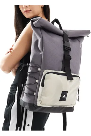 adidas Adidas Training roll top backpack in and stone