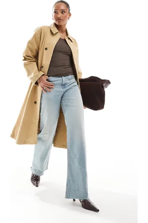ASOS Denim car coat in tan