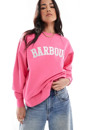 Barbour Northumberland crew neck sweatshirt in rose