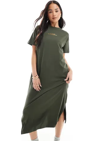 Barbour Emerson jersey midi dress in envy