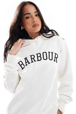Barbour Northumberland hoodie in cloud/