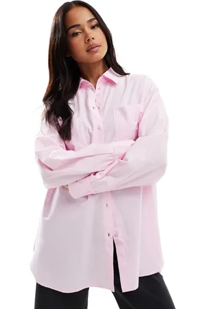 Pieces® Oversized shirt in roseate