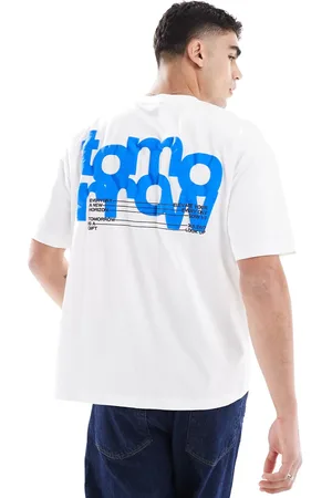 ASOS Oversized t-shirt with text puff print in