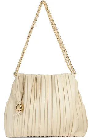 Dune Dominic pleated bag in cream