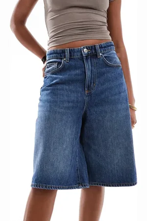 Cotton On Lyocell wide denim jort in