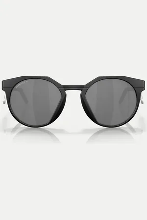 Oakley Hstn metal round sunglasses with grey mirrored lens in matte