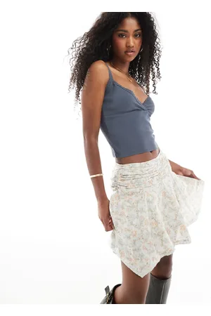 Cotton On Georgie hanky hem mini skirt in