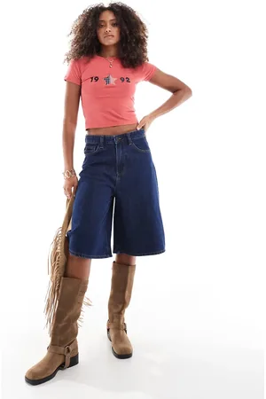 Cotton On Lyocell wide denim jort in