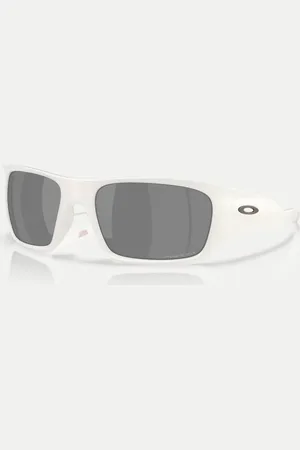 Oakley Masseter rectangle sunglasses with grey mirrored lens in matte vapor
