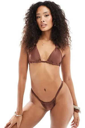 New Look Triangle bikini top in