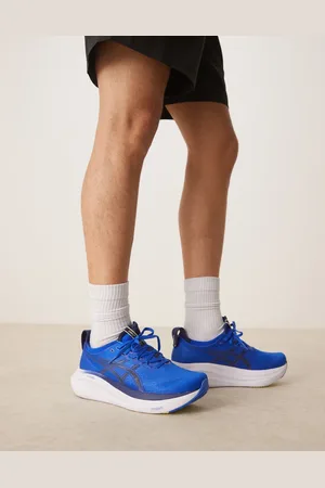 Asics Gel-Nimbus 27 running trainers in illusion and indigo