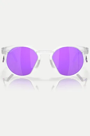 Oakley Hstn metal round sunglasses with violet mirrored lens in matte