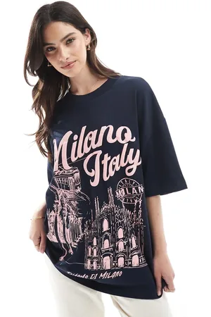 ASOS ASOS DESIGN oversized sweatshirt with milano photo print in