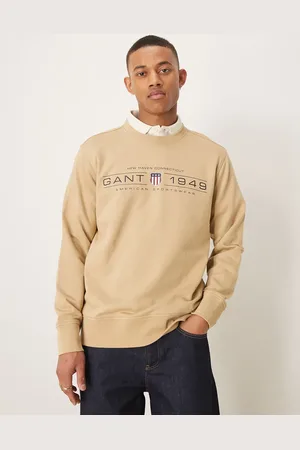 GANT 1949 shield logo sweatshirt in beige