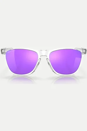 Oakley Frogskins™ square sunglasses with violet mirrored lens in polished