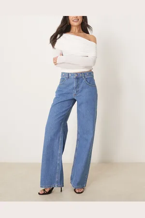 ASOS Bleached boyfriend jean with eyelet waistband