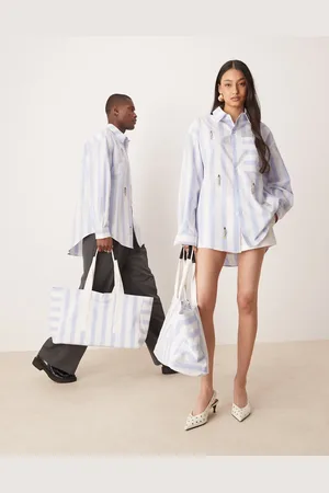 Sister Jane Unisex oversized tote bag co-ord in stripe