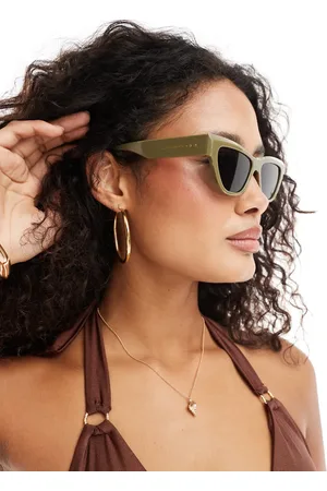 South Beach Cat eye sunglasses in khaki