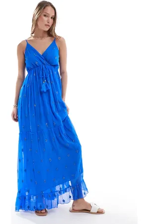 South Beach Sequin detail cami v neck maxi dress in