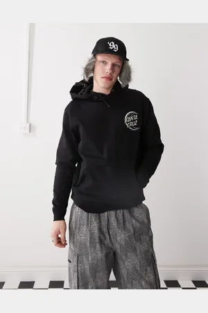 Santa Cruz Half moon graphic logo back print hoodie in