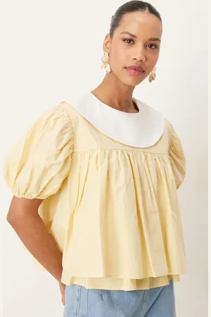 Sister Jane Contrast collar top in pastel