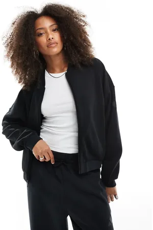 adidas Adidas Essentials contemporary logo bomber jacket in