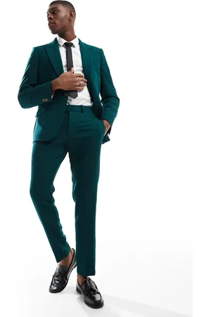 ASOS Skinny suit trousers in slub texture