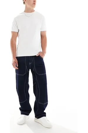 Bershka Skater fit jeans in dark