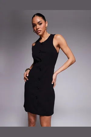 ASOS Sleeveless button down mini dress in