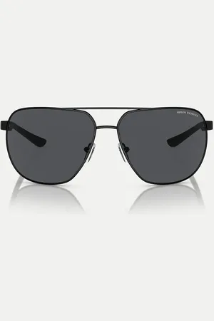 Armani Exchange Ax2047s round sunglasses with grey lens in matte
