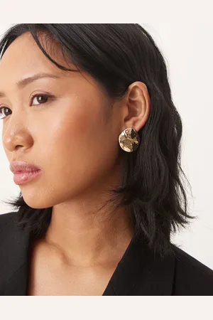 ASOS Stud earrings in round molten design