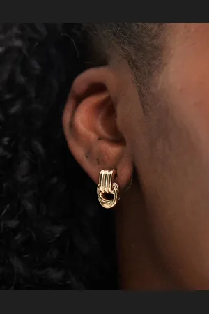 ASOS Mini doorknocker earrings in tone
