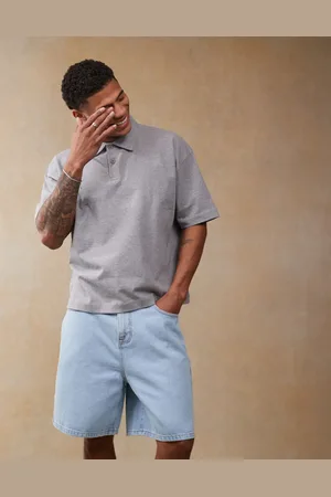 ASOS Oversized boxy polo marl