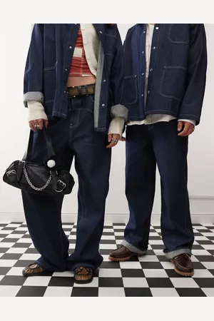Reclaimed Straight leg western jean in clean indigo co-ord