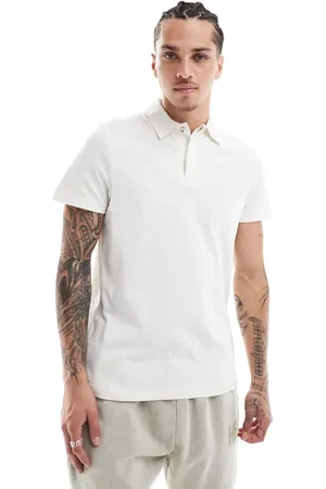 HERA Mens luxe polo in off
