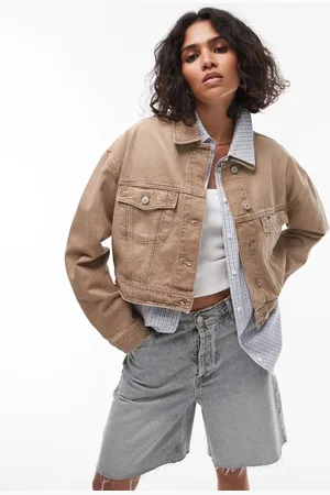 Tommy Hilfiger Oversized crop trucker jacket in wash