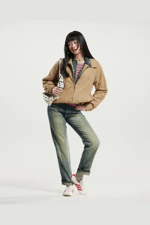 Motel Catalin boxy oversized faux leather jacket in sand
