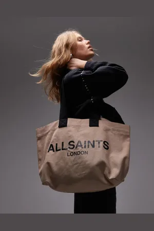 AllSaints Ali canvas tote in mink