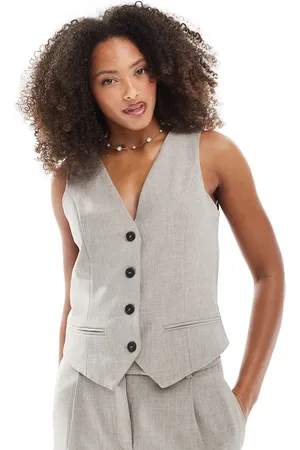 ONLY Fitted waistcoat co-ord in beige