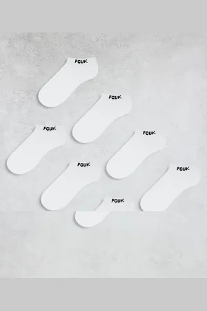 French Connection French Connection FCUK 7 pack trainer socks in