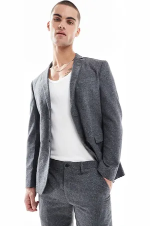 JACK & JONES Premium slim fit suit jacket in nepp