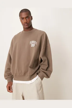 ASOS Extreme oversized sweatshirt with front and back puff print in