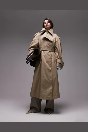 & OTHER STORIES Trench coat with utility belt detail in beige