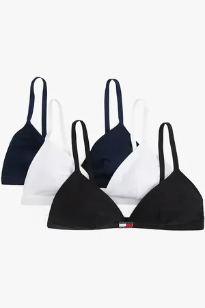 Tommy Hilfiger 3 pack triangle bras in Multi