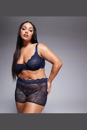ASOS ASOS DESIGN Curve Ashley lace boxer in